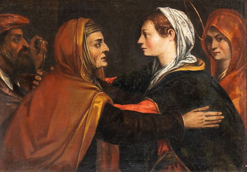 Artista Toscano, XVII Secolo - Visitazione