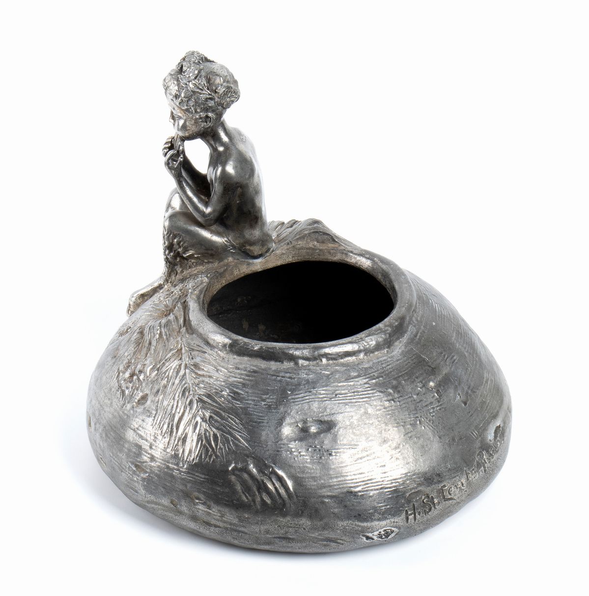 Hans Stoltenberg-lerche - Cachepot con Figura di Pan