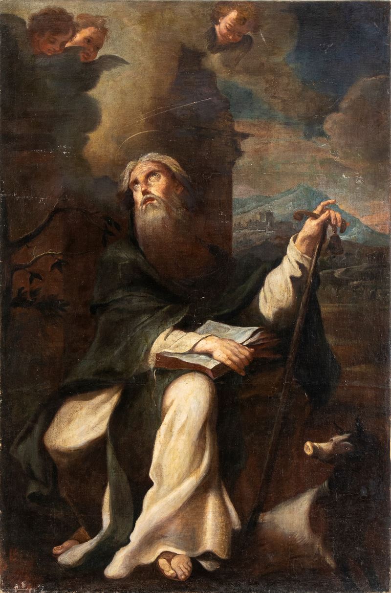 Scuola Romana, Prima Metà XVIII Secolo - Sant'antonio Abate