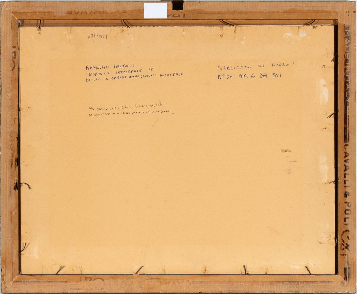 Amerigo Bartoli Natinguerra - Discussione Letteraria