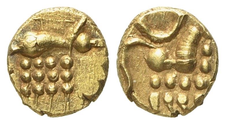 India. Independent States. Veera Raya, Coorg XVII Sec. Au (0,30 G; 6,2 MM)