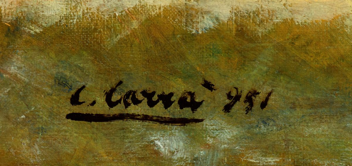 Carlo Carrà - Cavallo sul Mare