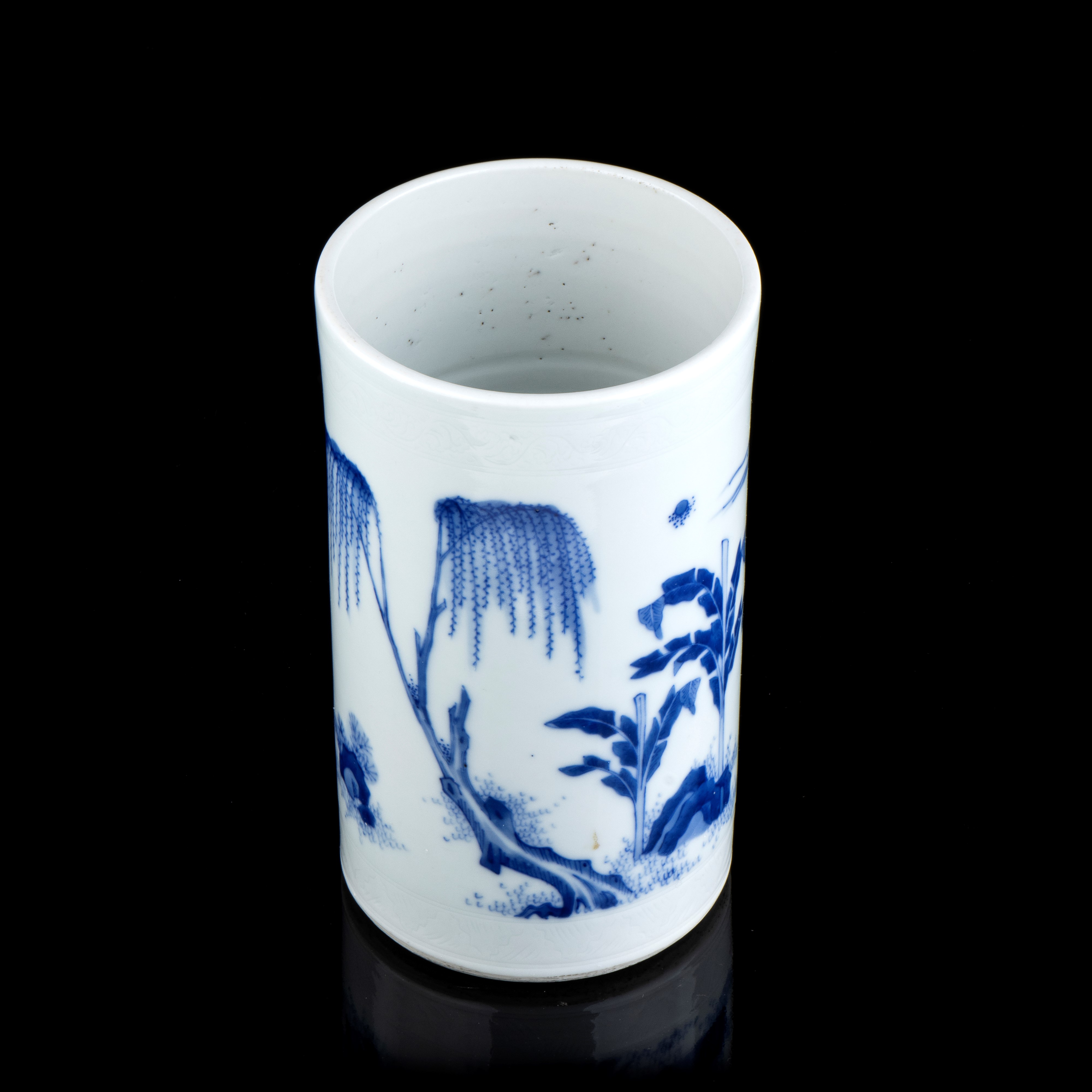 Portapennelli Bitong in Porcellana 'bianco e Blu'