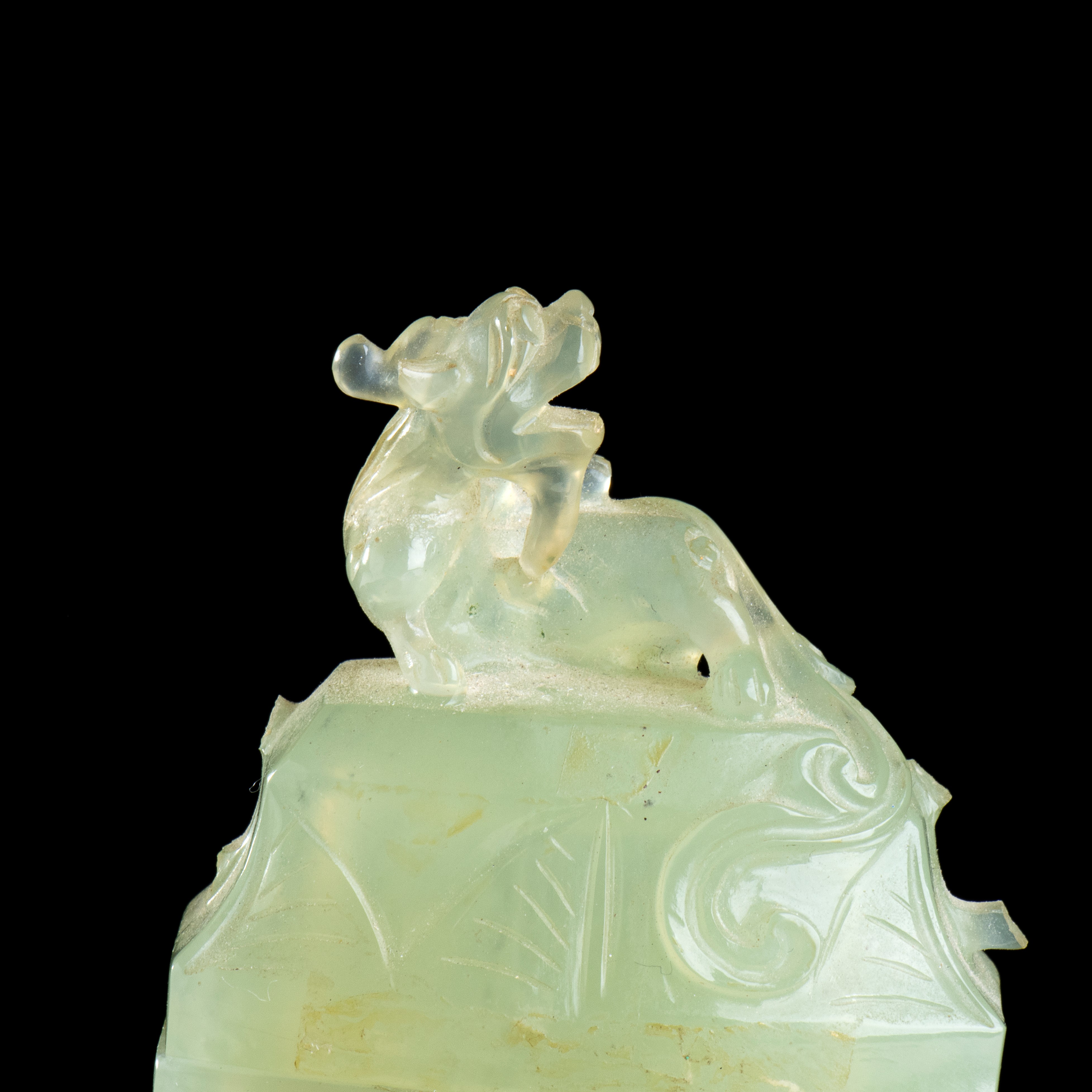 Vaso con Coperchio in Pietra Verde