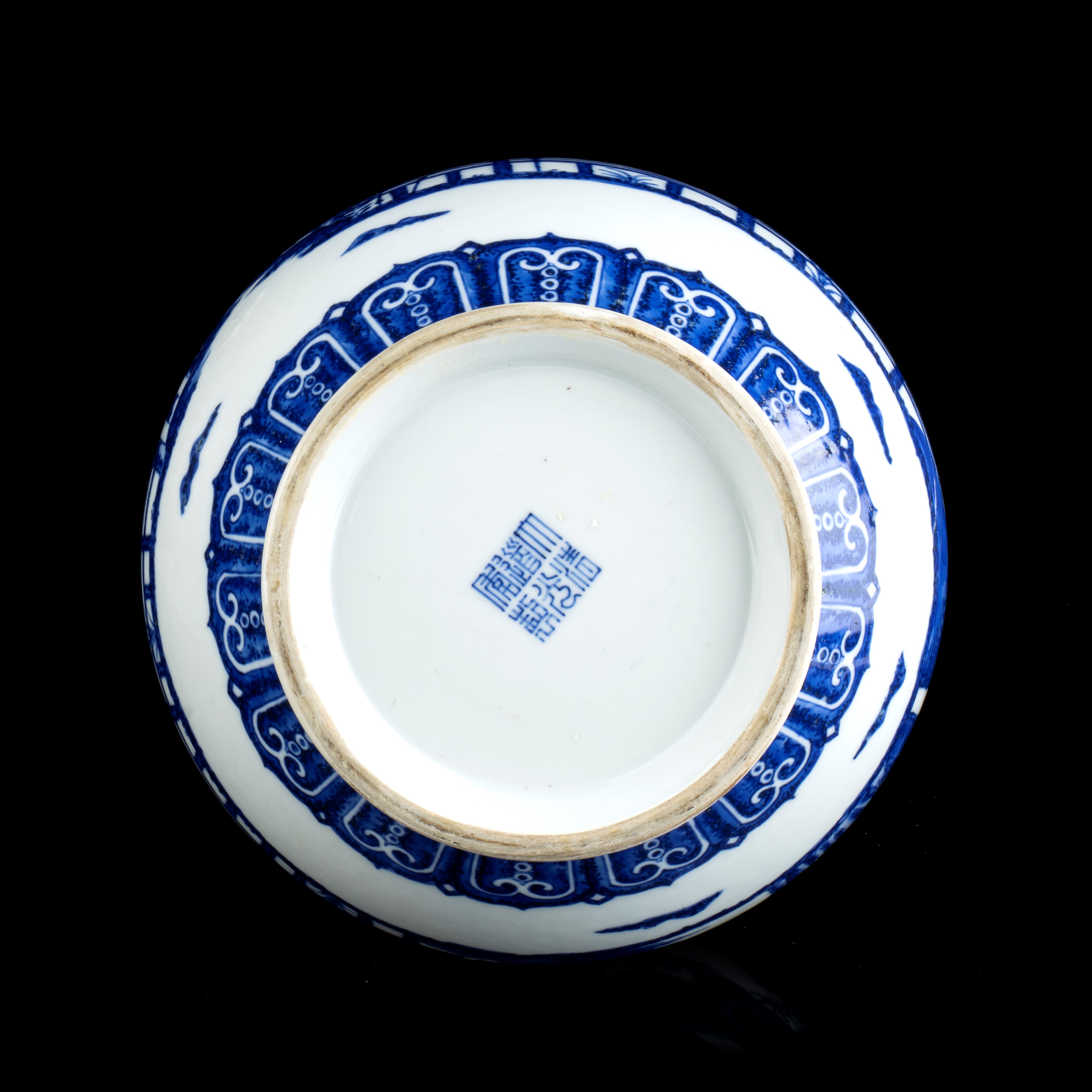 Vaso a Bottiglia in Porcellana 'bianco e Blu'
