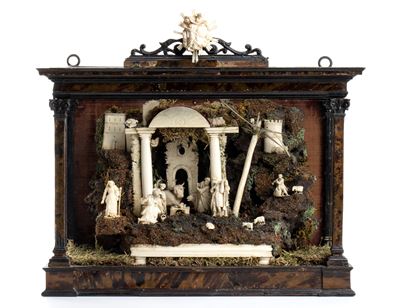 Presepe Italiano in Avorio, Osso e Tartaruga