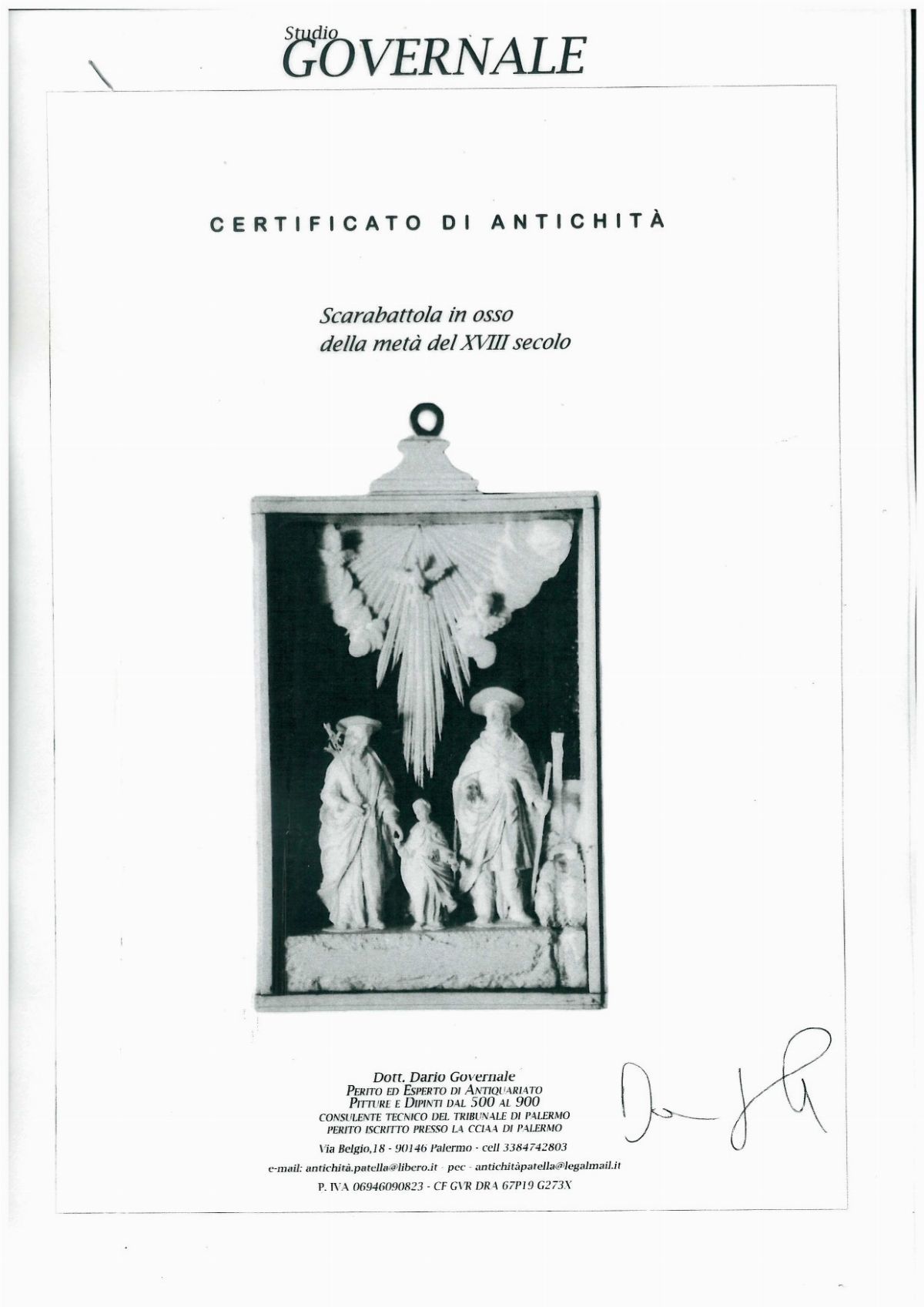 Andrea e Alberto Tipa - Gruppo in Osso Scolpito Raffigurante Sacra Famiglia