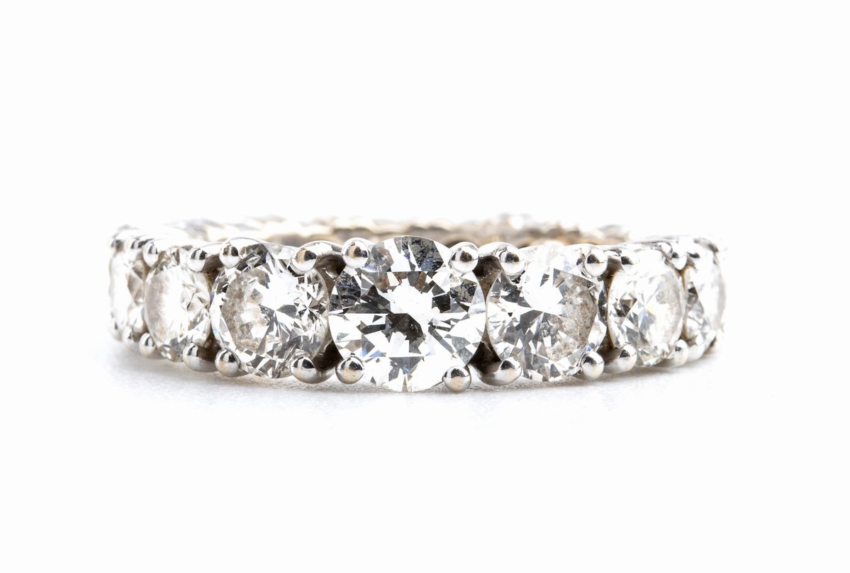 Veretta eternity in oro con diamanti