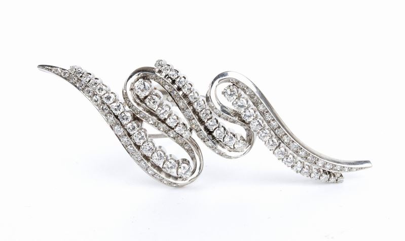 Spilla in oro con diamanti