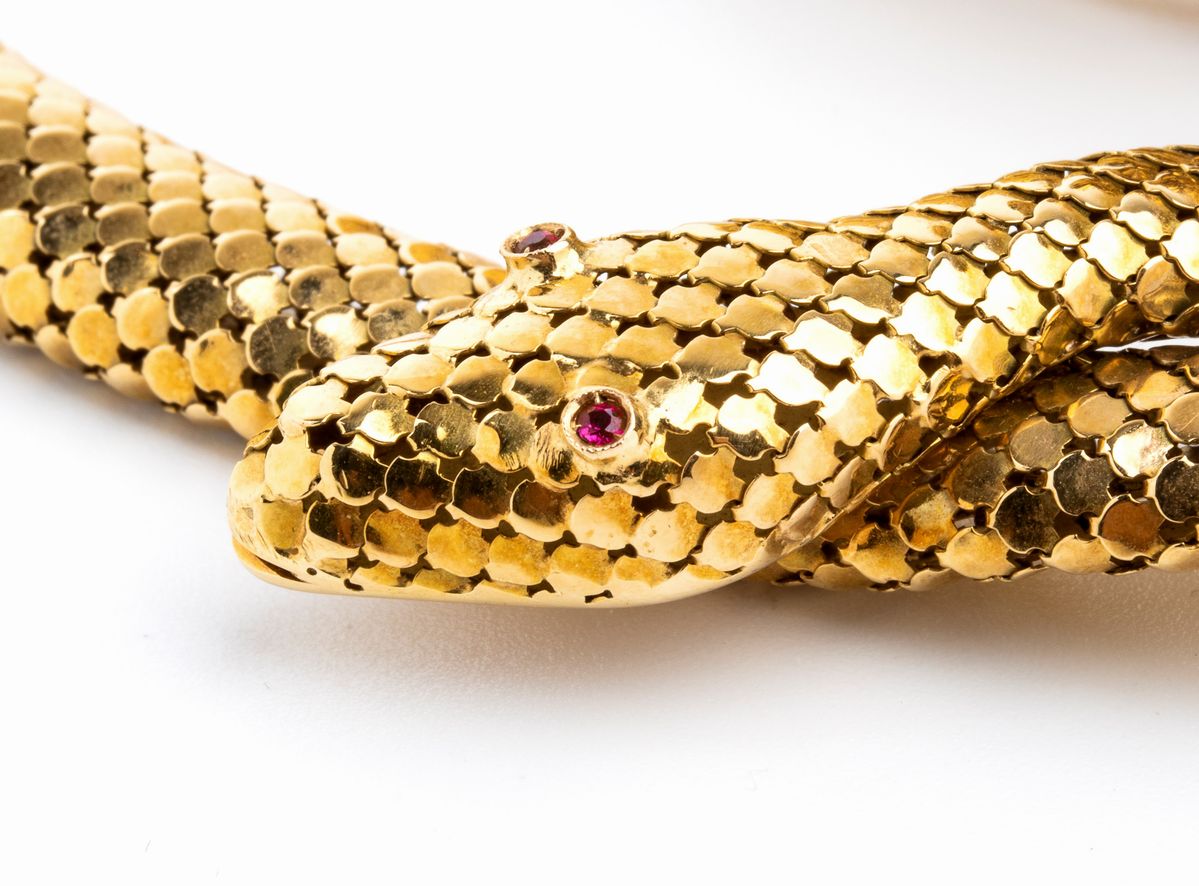 Demi - parure con collana e bracciale serpente