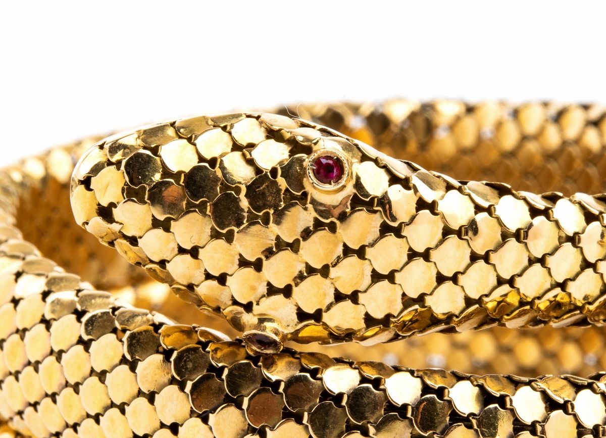 Demi - parure con collana e bracciale serpente