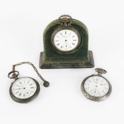 Lotto di 3 Orologi da Tasca in Argento Hausman Roma