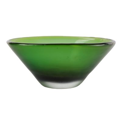Centrotavola in Vetro Verde