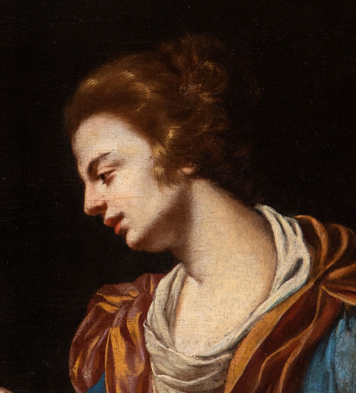 Artista Attivo a Napoli, XVII Secolo - Matrimonio Mistico di Santa Caterina