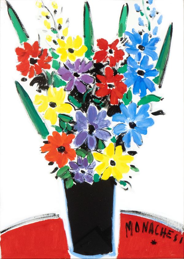 SANTE MONACHESI - Vase of flowers