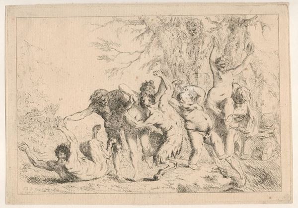 Louis F&#233;lix de la Rue - Scena baccanale