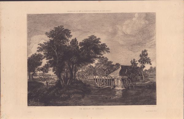 Gustave Greux - Un Moulin en Gueldre