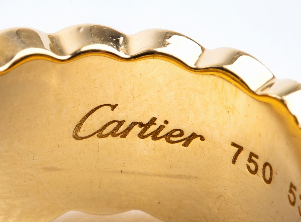 CARTIER: anello in oro con quarzo citrino