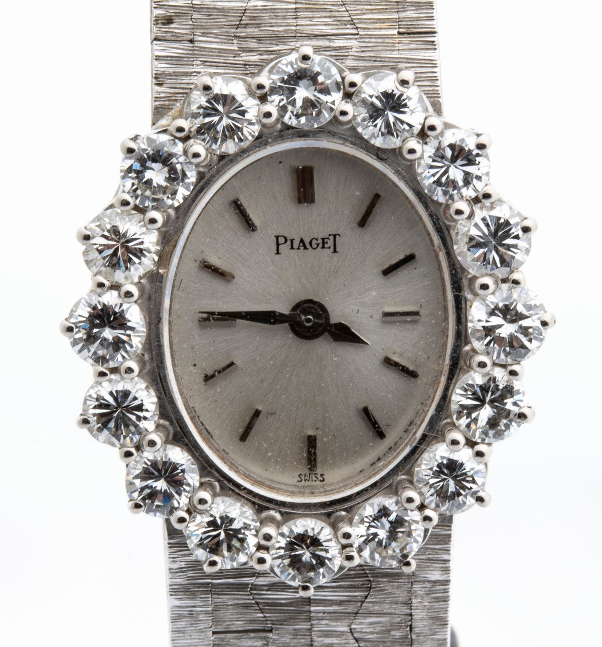 Piaget: Orologio da Polso Lady On Oro Bianco 18k e Brillanti Ref. 3877, Anni '60