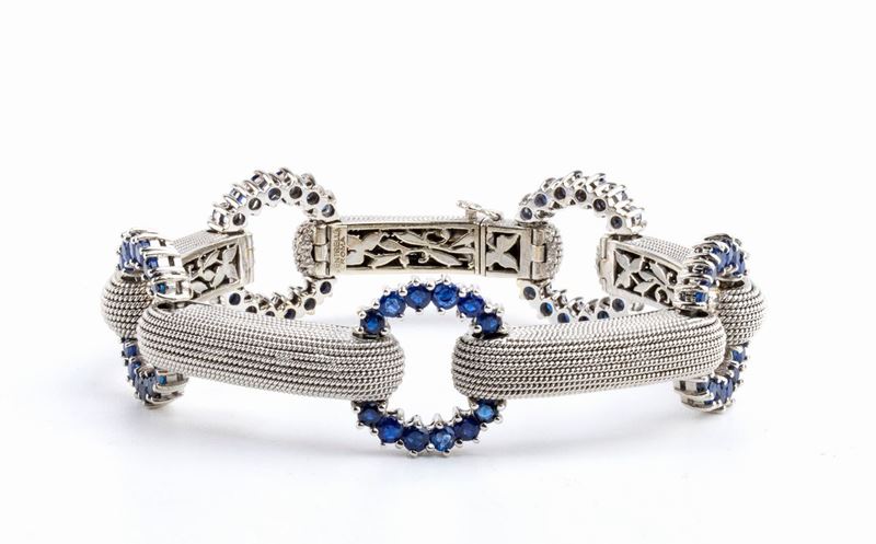 VENTRELLA: bracciale in oro con zaffiri