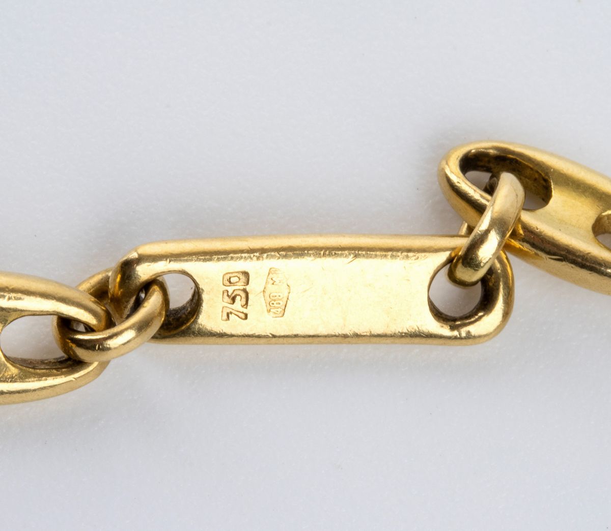 POMELLATO: lungo girocollo a maglia marinara in oro