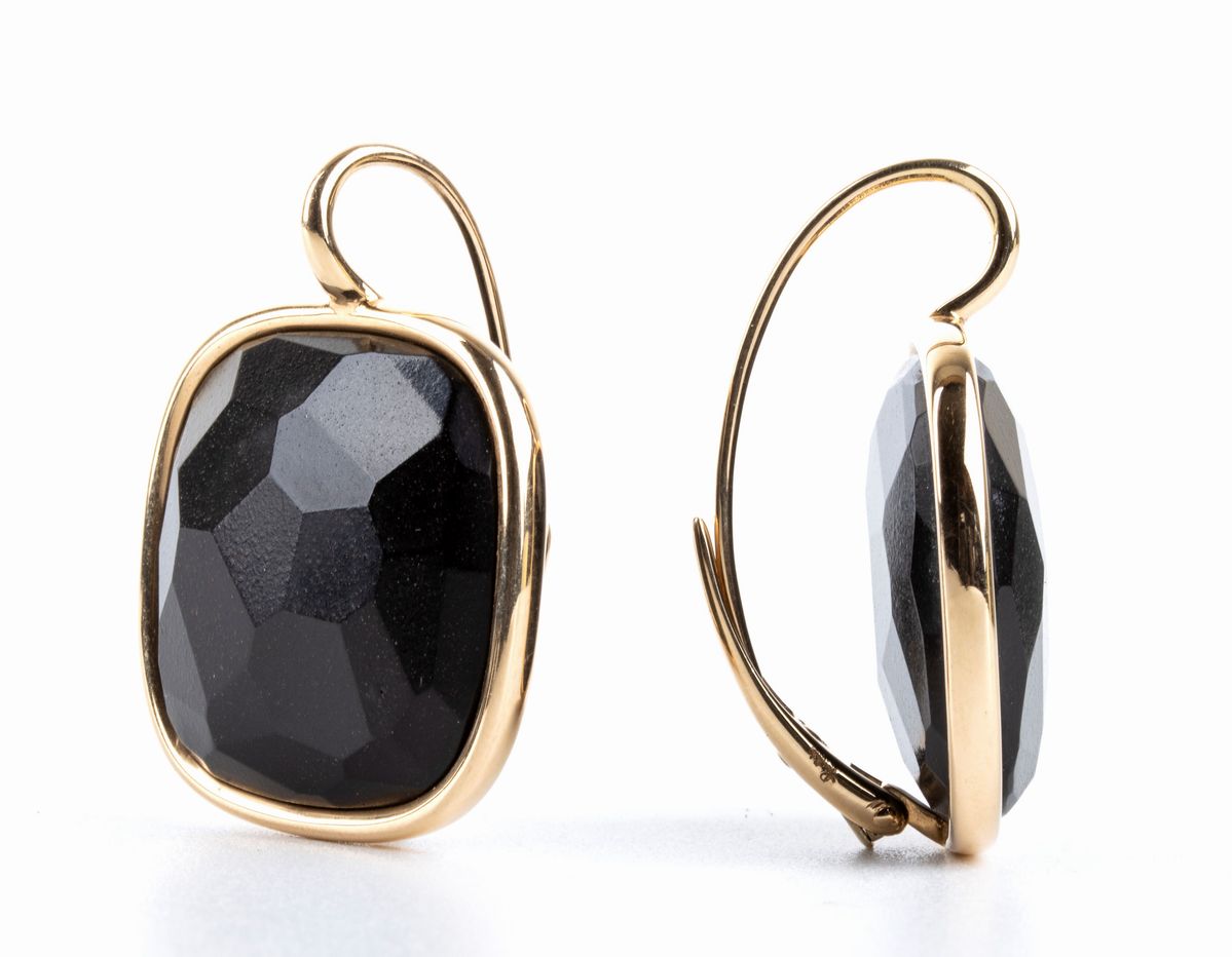 POMELLATO, collezione Victoria: orecchini in oro e giaietto