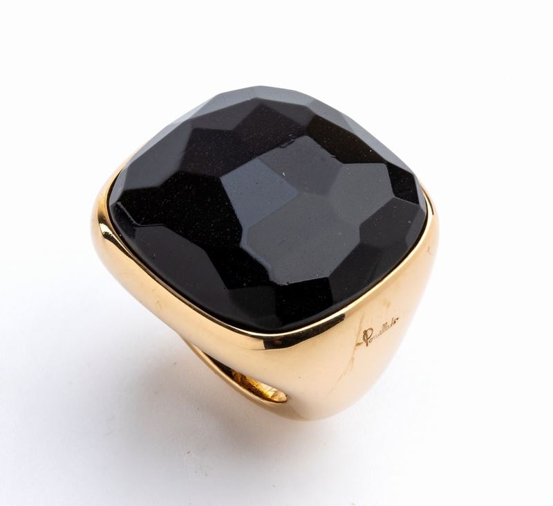 POMELLATO, collezione Victoria: anello in oro con giaietto