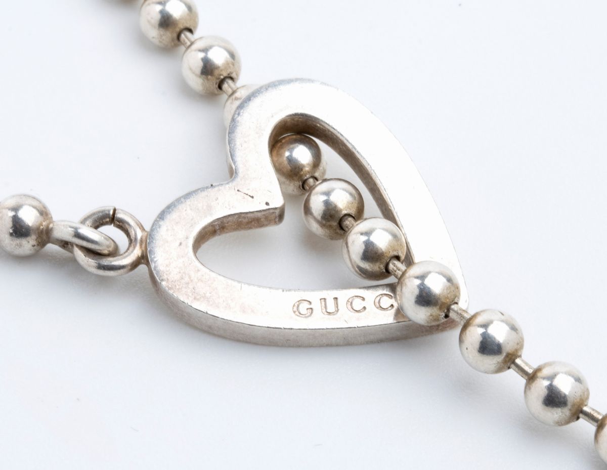 GUCCI: collana "Toggle Heart" in argento
