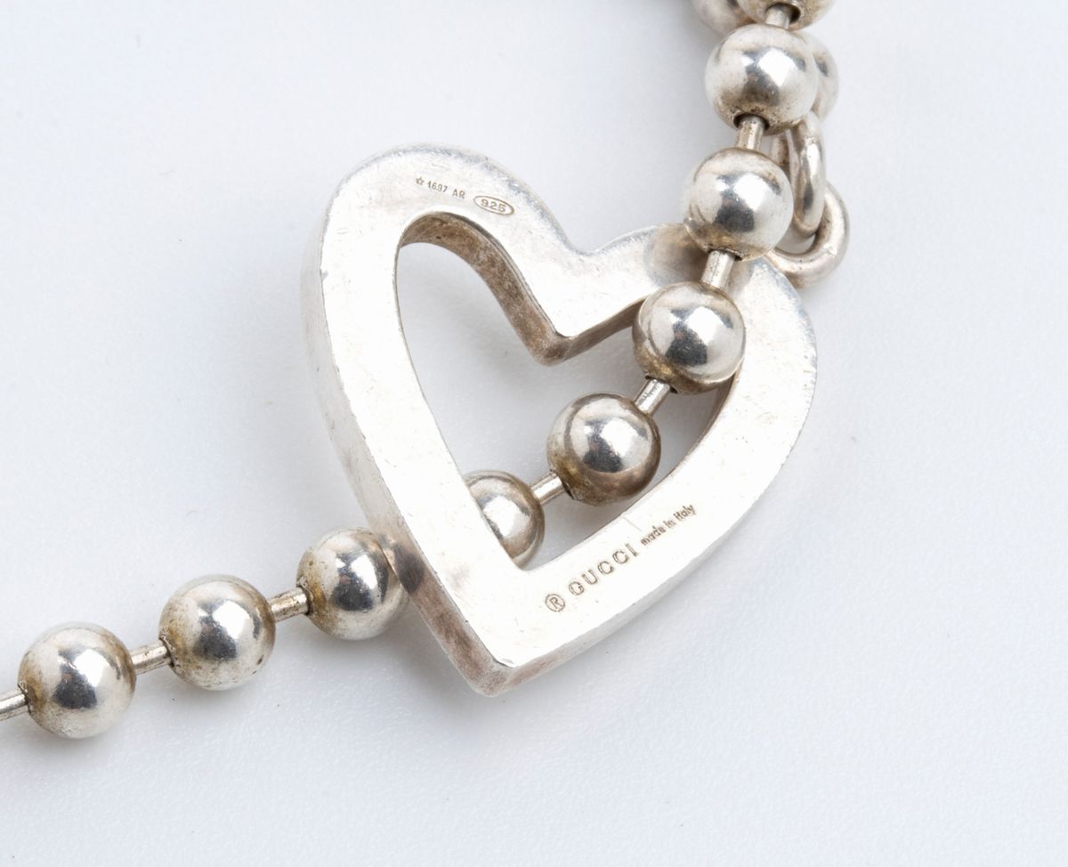 GUCCI: collana "Toggle Heart" in argento