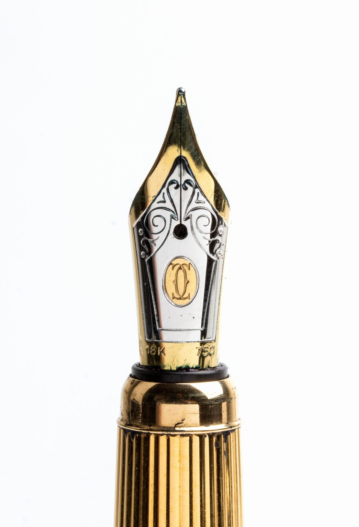 Le Must De Cartier: Penna Stilografica Phantere, Pennino in Oro 18k