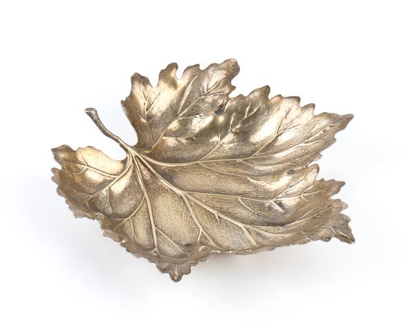 GIANMARIA BUCCELLATI: Silver vine leaf bowl 