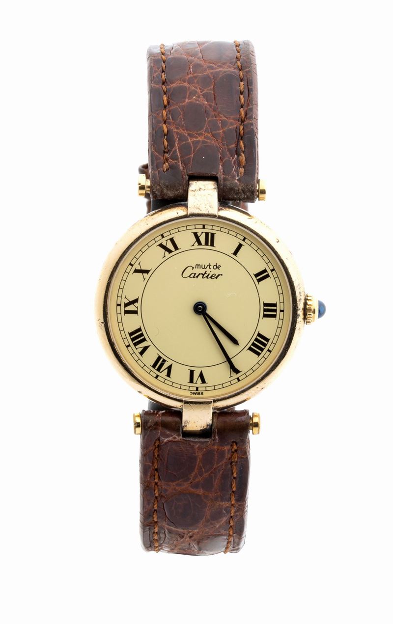 Le Must De Cartier: Orologio in Argento Vermeille