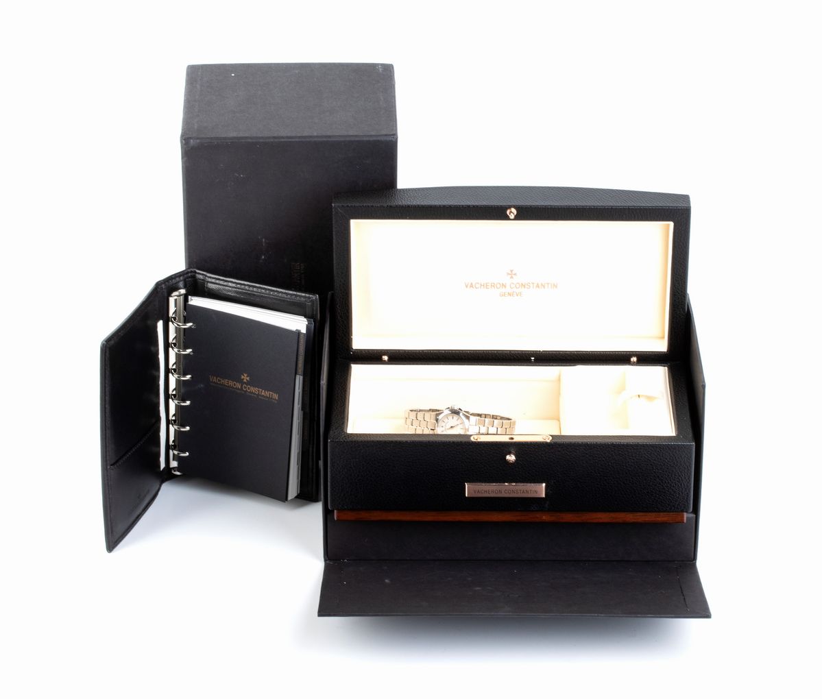Vacheron & Constantin Overseas: Orologio da Polso Lady in Acciaio, Ref. 12050/423a Full Set, 2005