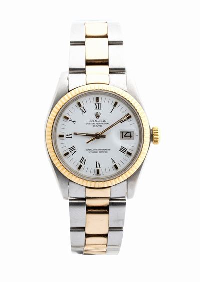 Rolex Oyster Perpetual Date: Orologio da Polso Acciaio e Oro Ref. 1500, 1978