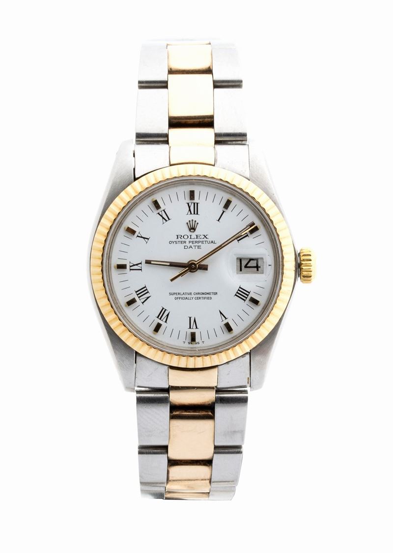 Rolex Oyster Perpetual Date: Orologio da Polso Acciaio e Oro Ref. 1500, 1978