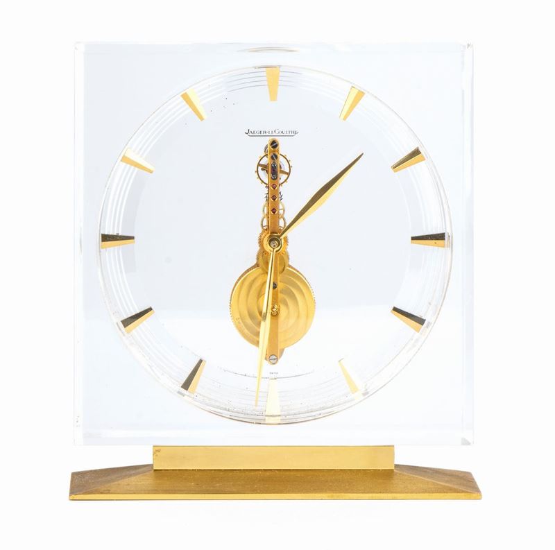 Jaeger Lecultre: Orologio Scheletrato in Ottone e Lucite Ref. 420, Anni '70