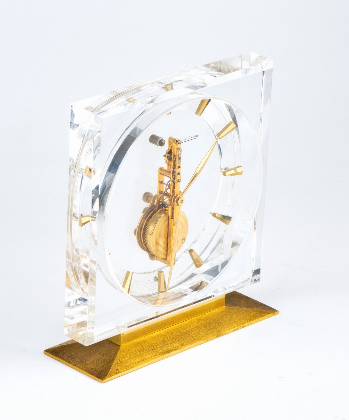 Jaeger Lecultre: Orologio Scheletrato in Ottone e Lucite Ref. 420, Anni '70