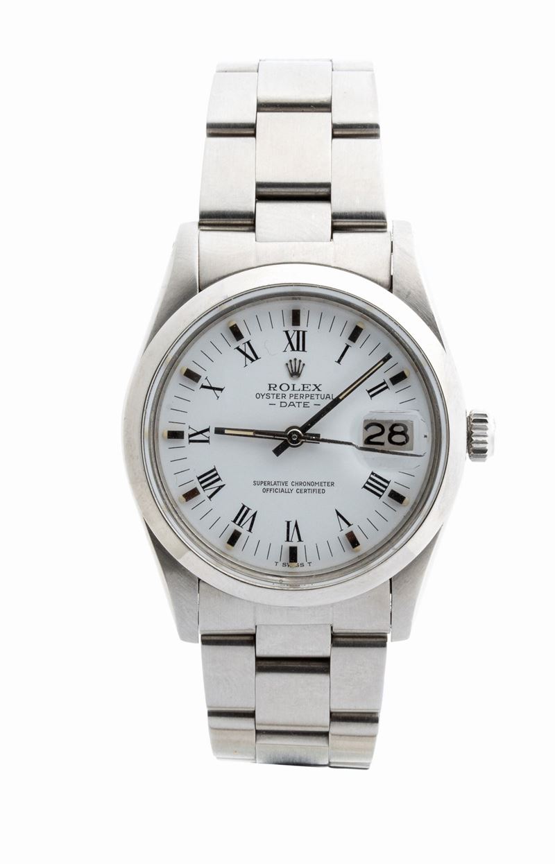 Rolex Oyster Perpetual Date: Orologio da Polso in Acciaio Ref. 1500, 1981