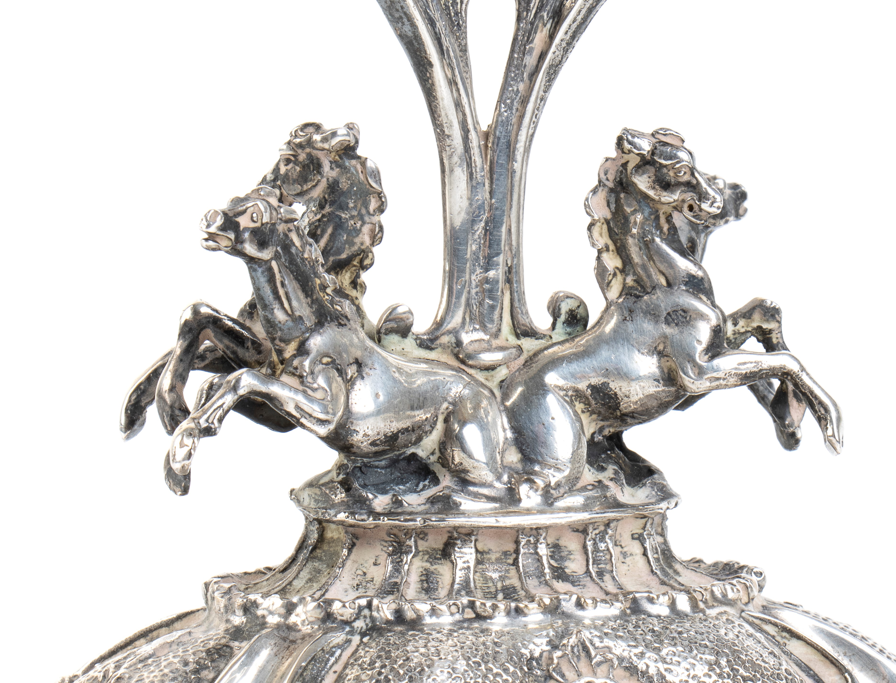 Coppia di Candelabri Italiani in Argento - Argentiere A. Cesa S. C., Anni '50