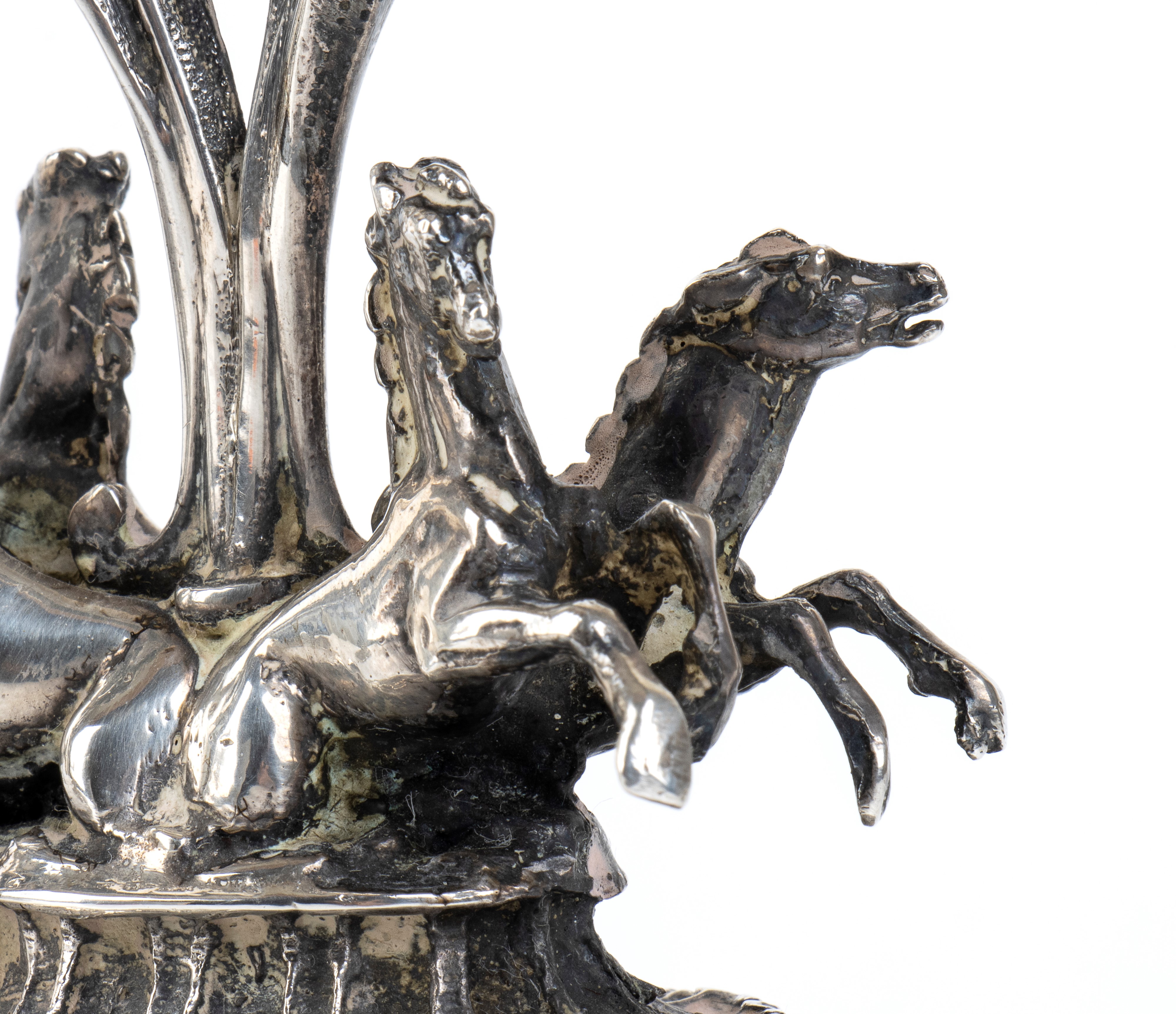Coppia di Candelabri Italiani in Argento - Argentiere A. Cesa S. C., Anni '50