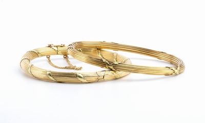 Coppia di Bracciali in Oro Giallo - Francia Inizio XX Secolo