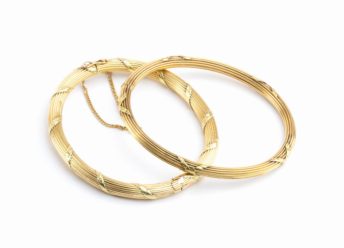 Coppia di Bracciali in Oro Giallo - Francia Inizio XX Secolo