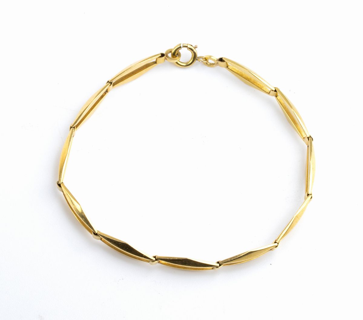 Bracciale in Oro con Maglie a Rombo