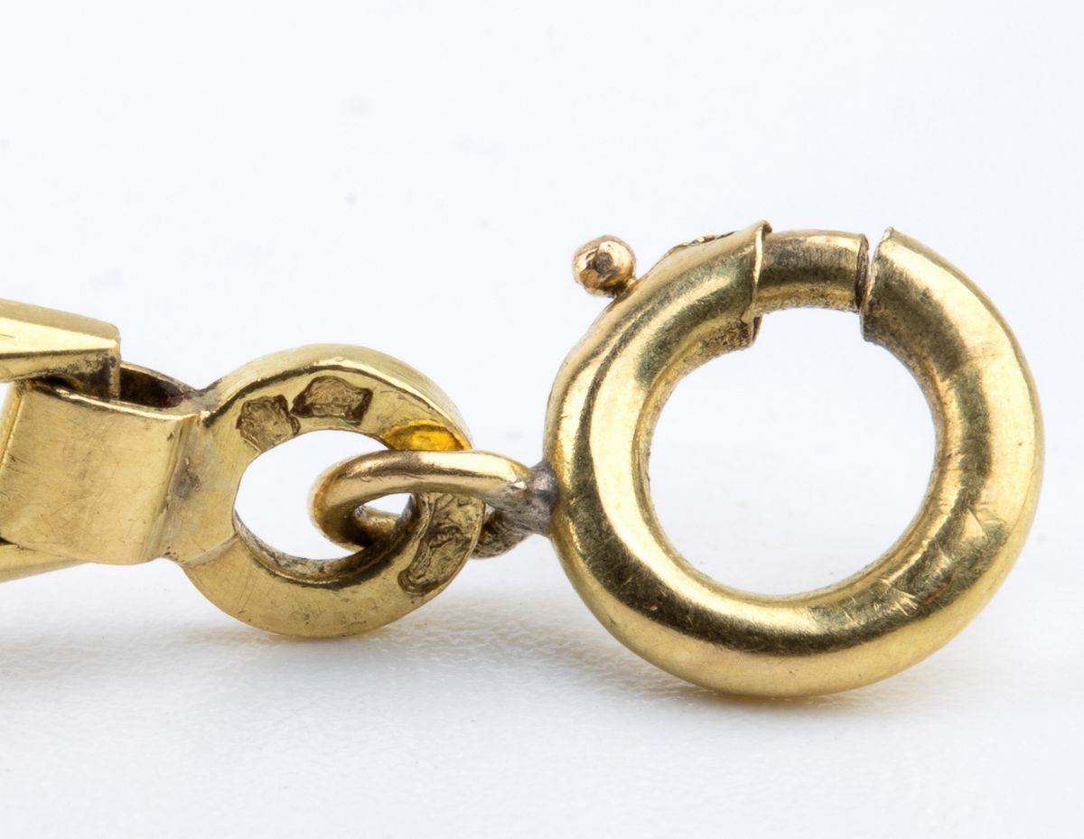 Bracciale in Oro con Maglie a Rombo