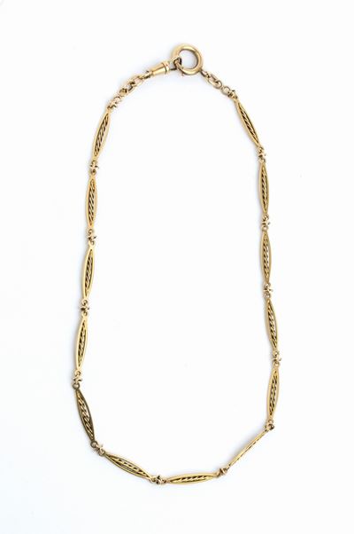 Catena per Orologio da Tasca in Oro Giallo