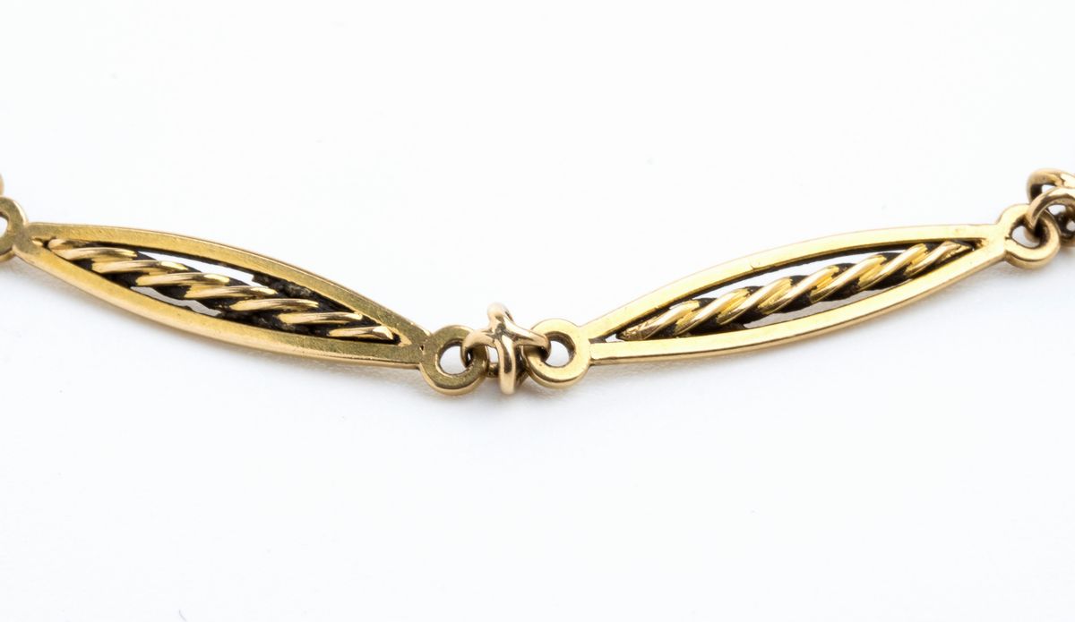 Catena per Orologio da Tasca in Oro Giallo