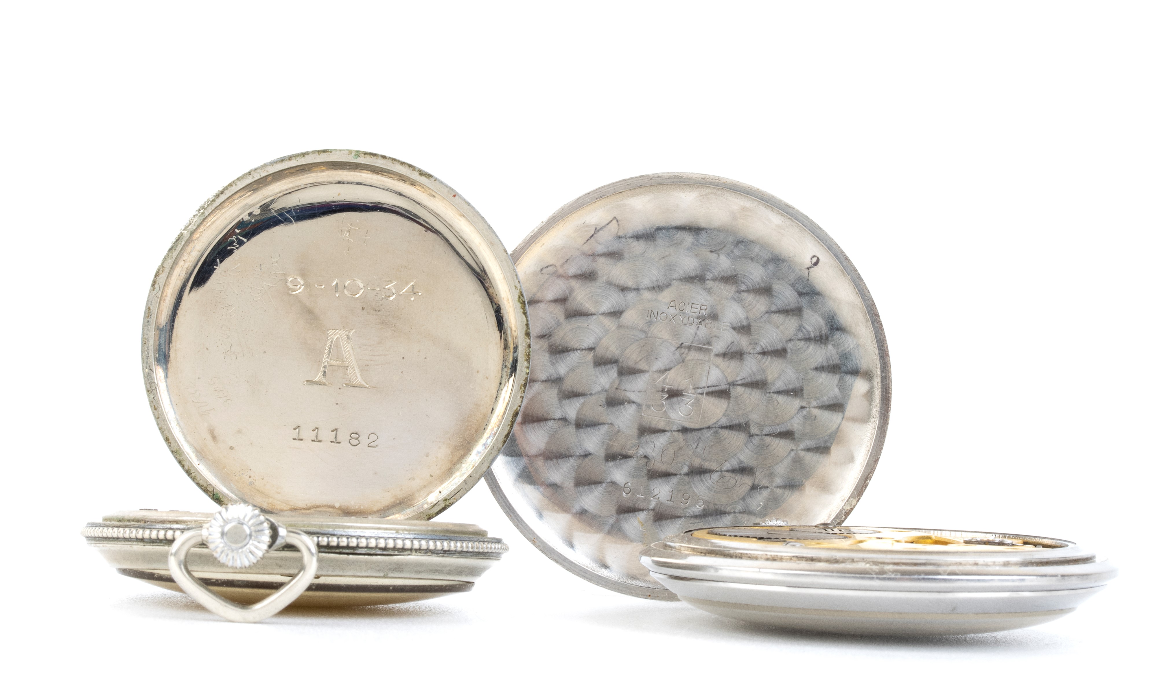 Lip: Due Orologi da Tasca Acciaio