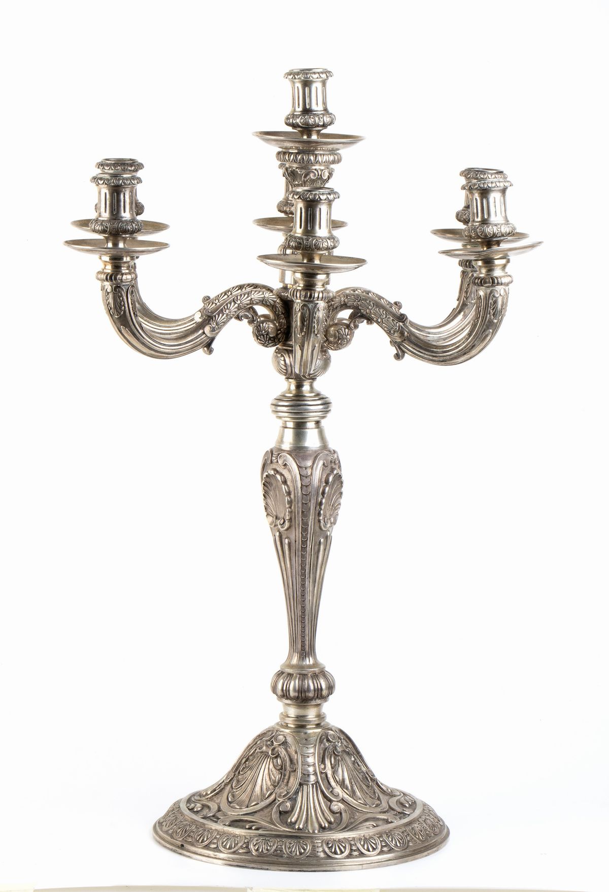 Attilio Grandis - Coppia di Importanti Candelabri in Argento