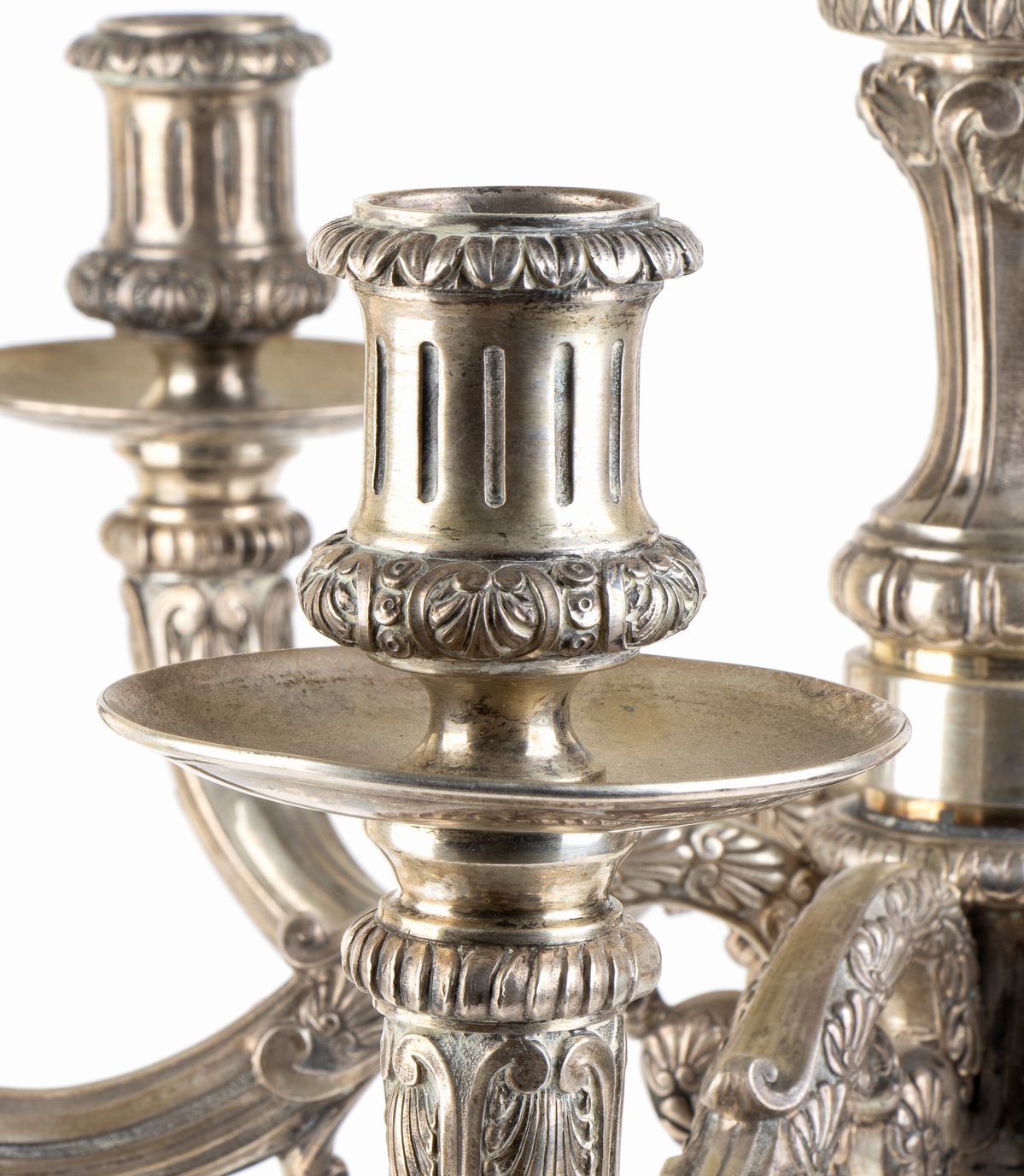 Attilio Grandis - Coppia di Importanti Candelabri in Argento