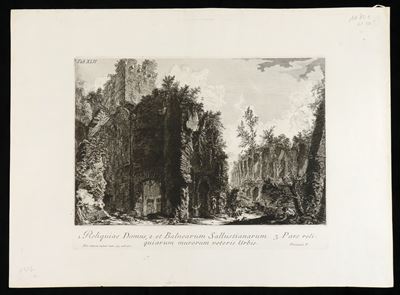Reliquiae Domus, Et Balnearum Sallustianarum